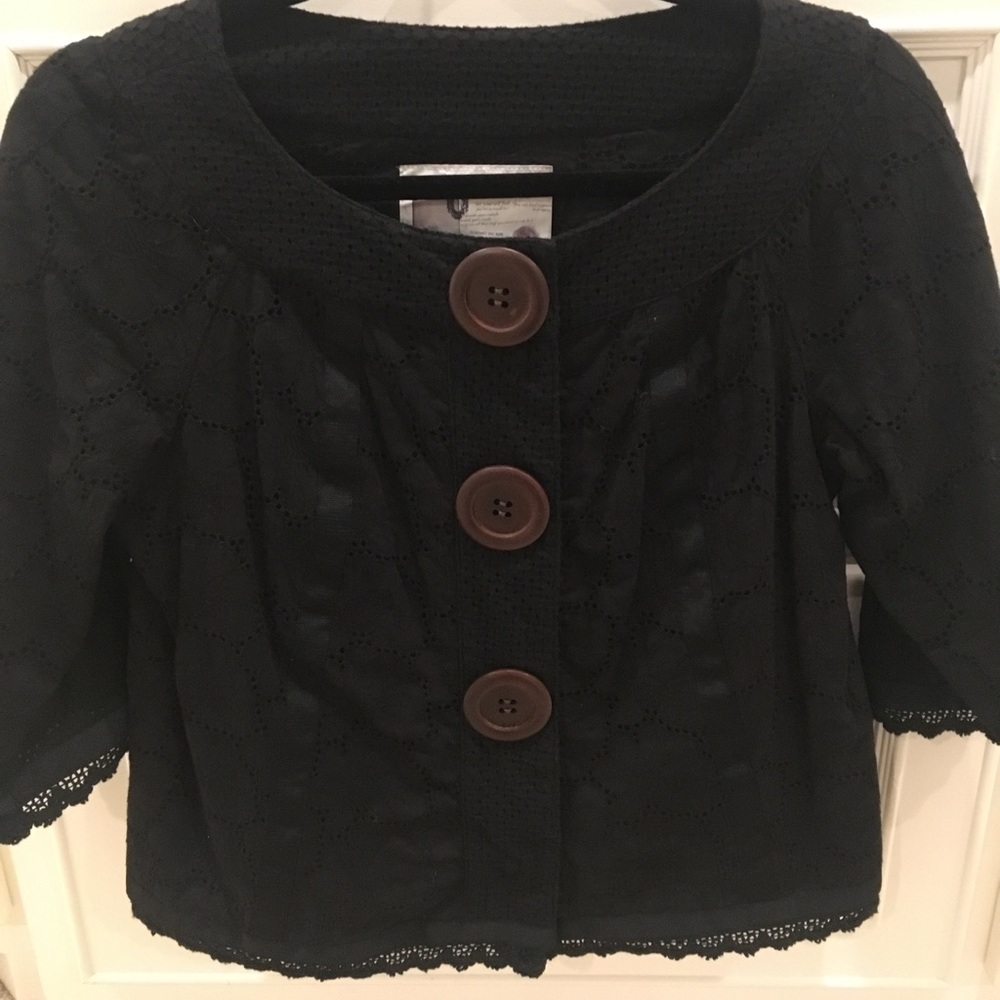 Kenzie black eyelet top